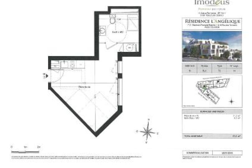 Photo n°5 - Louer un appartement studio<br/> de 27 m² à Coueron (44220)