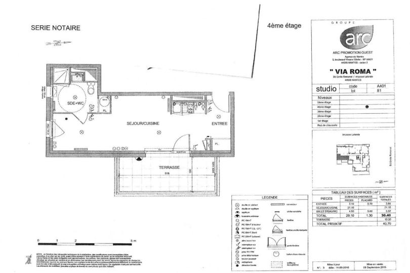 Photo n°1 - Louer un appartement studio<br/> de 30 m² à Nantes (44100)