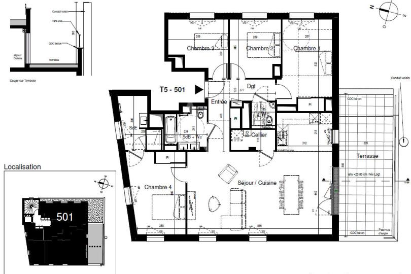 Photo n°5 - Acheter un appartement 5 pièces<br/> de 115 m² à Nantes (44100)